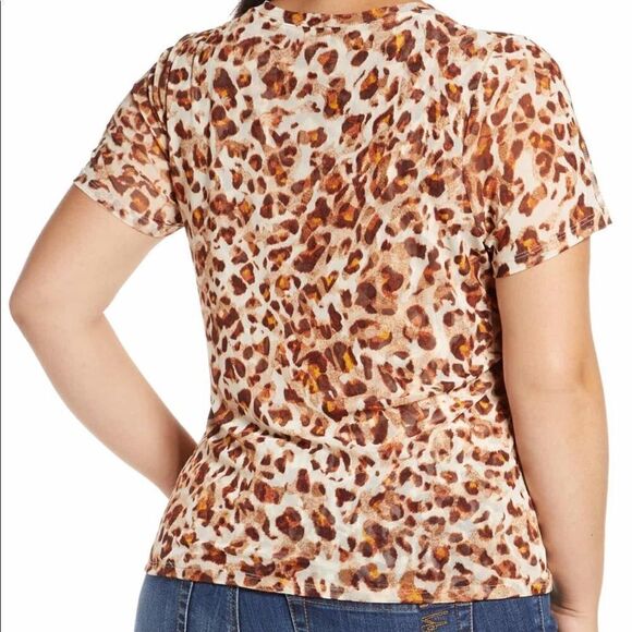Mesh Leopard Print Top - Picture 6 of 12